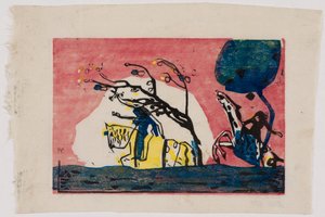 Klänge S.1 (Reiter und Reiterin) door Wassily Kandinsky