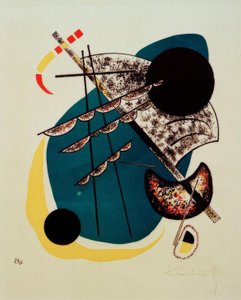 Kleine Werelden II door Wassily Kandinsky