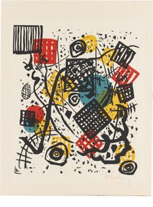 Kleine Welten V door Wassily Kandinsky