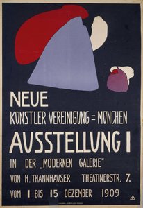 Poster voor de 1e Tentoonstelling van de Neue Künstlervereinigung München