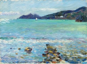 Rapallo, uitzicht op Portofino. Circa 1906