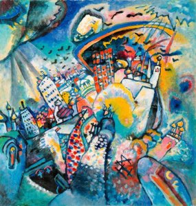 Rode plein door Wassily Kandinsky