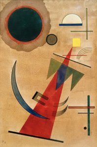 Rood in spitsvorm door Wassily Kandinsky