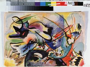 Rood en zwart door Wassily Kandinsky