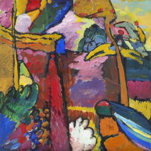 Studie voor improvisatie V door Wassily Kandinsky