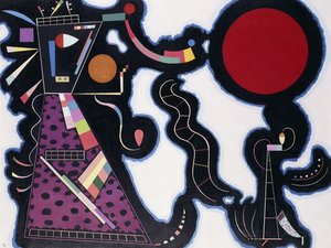 De rode cirkel door Wassily Kandinsky
