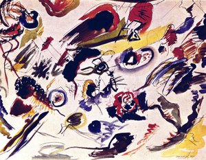 De eerste abstracte aquarel door Wassily Kandinsky