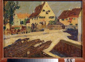 Een straat in het zonlicht door Wassily Kandinsky