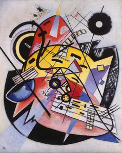 Witte stip (Samenstelling 248) door Wassily Kandinsky
