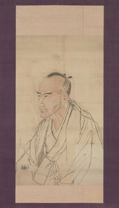 Schets voor het portret van Tachihara Suiken, 19e eeuw