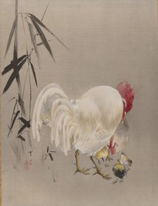 Haan en Hen met Kuikens, ca. 1887