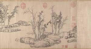 Zomerverblijf in het Oostelijke Bos, dateerbaar voor 1515 door Wen Zhengming