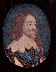 Portret van Karel I door Wenceslaus (after) Hollar