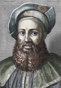 Portret van Pietro Aretino, Italiaanse dichter