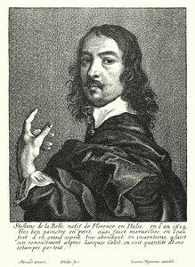 Stefano della Bella, Italiaanse tekenaar en graveur door Wenceslaus (after) Hollar