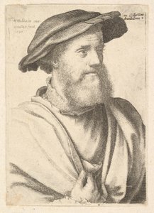 Een bebaarde man naar Hans Holbein, 1646