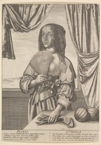Aestas - Zomer Driekwart lengte seizoenen, 1641 door Wenceslaus Hollar