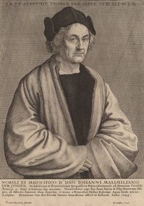 Albrecht Dürers vader, 1644 door Wenceslaus Hollar