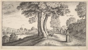 Albury, 1625-77 door Wenceslaus Hollar