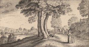 Albury, 1645 door Wenceslaus Hollar