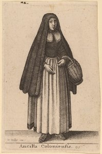 Ancilla Coloniensis door Wenceslaus Hollar