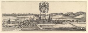 Ansbach en Coburg, Twee Zichten a&b door Wenceslaus Hollar