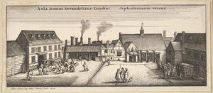 Arundel House vanuit het noorden, kopie, 17e eeuw