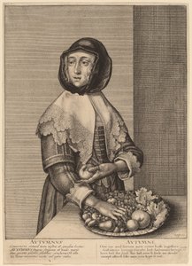 Herfst door Wenceslaus Hollar