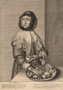 Herfst door Wenceslaus Hollar