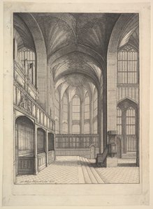Brays Kapel in St. Georges Kapel, Windsor., 1663 door Wenceslaus Hollar