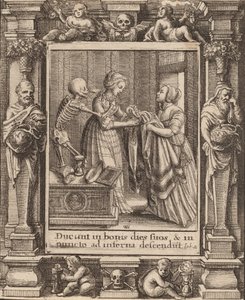 Bruid, 1651 door Wenceslaus Hollar
