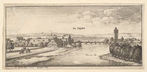 Cannstadt, 1665 door Wenceslaus Hollar