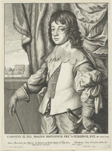 Karel II door Wenceslaus Hollar