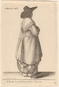 Civis Londinensis Vxor door Wenceslaus Hollar