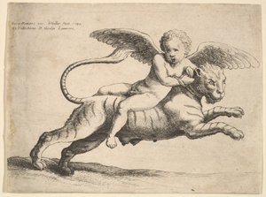 Cupido op een tijger, 1652