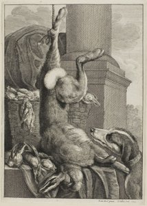 Dode haas door Wenceslaus Hollar