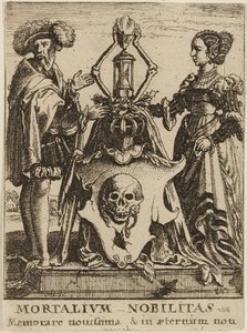 Wapenschild van de Dood door Wenceslaus Hollar
