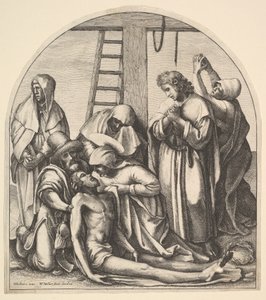 Afdaling van het kruis (naar Holbein)