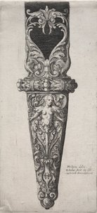 Ontwerp voor Dolkschede door Wenceslaus Hollar