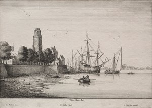 Dordrecht door Wenceslaus Hollar