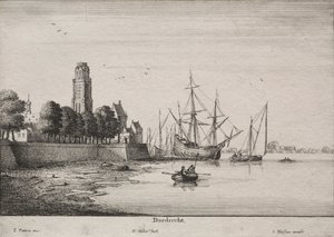 Dordrecht door Wenceslaus Hollar