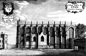 Kapel van Eton College door Wenceslaus Hollar