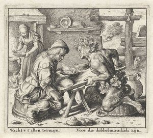 Fabel van de satyr en de boer