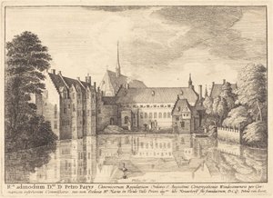 Abdij van Groenendael door Wenceslaus Hollar