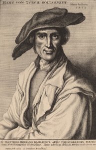Hans von Zurch, goudsmid, 1647 door Wenceslaus Hollar