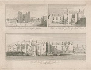 Huis van de Hospitaalridders van Sint Jan van Jeruzalem, Clerkenwell door Wenceslaus Hollar