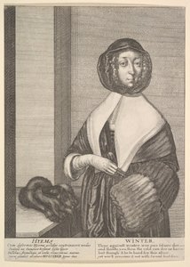 Hyems - Winter Driekwart lengte seizoenen, 1641