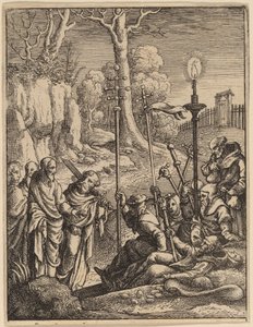 Jezus confronteert zijn tegenstanders door Wenceslaus Hollar