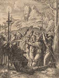 Jezus Gevangen door Wenceslaus Hollar