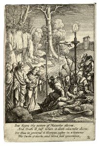 Jezus confronteert zijn tegenstanders door Wenceslaus Hollar